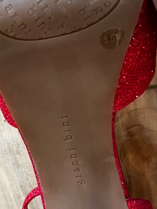 NWT Gianni Bini Chellsie Glitter Ankle Strap Platform Stiletto Dress Shoes 8.5 - Picture 11 of 13